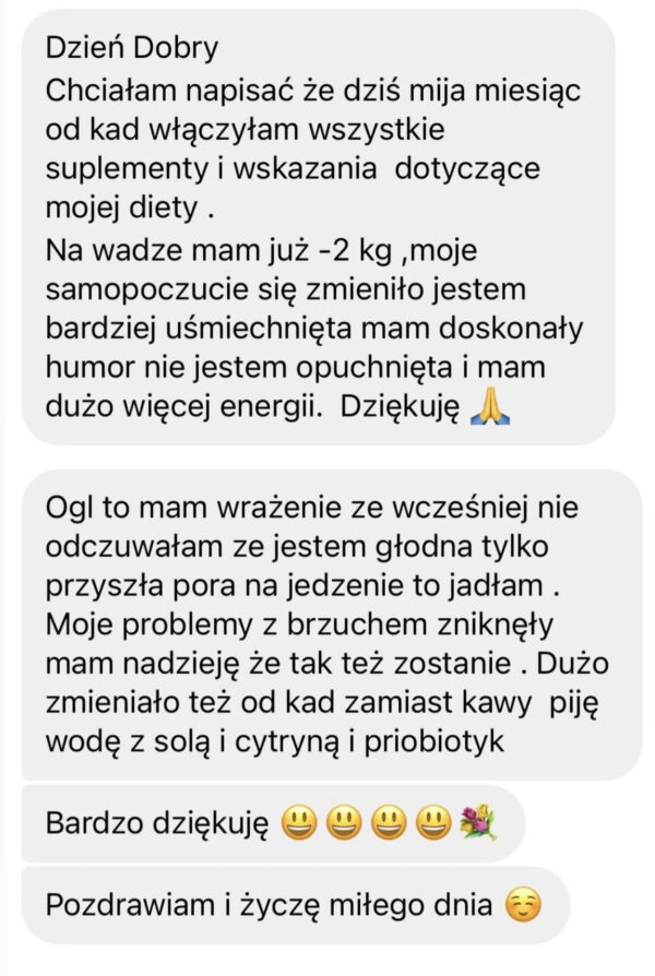 Plan żywieniowy – 3 miesiące
