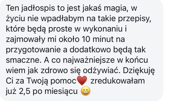 Plan żywieniowy – 3 miesiące
